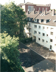 Blick in den Hinterhof
