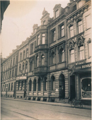 Strassenfront der Gutenbergstrasse bis M�rz 1945